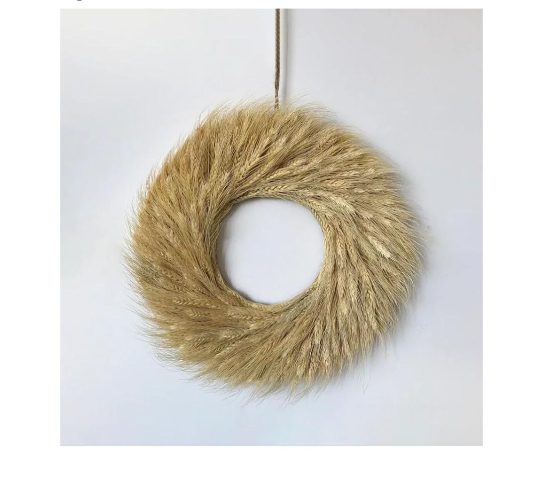6 Pack wreath dried wheat for in front of the door