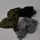 Huukeay 3 Pack Women's Tank Tops V Neck Summer Racerback Tops Loose Fit Casual Sleeveless Tee Workout Yoga Athletic Shirts (Large, Black, Gray, Green)