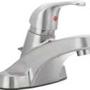Aqua Vista 30-B410-AV-BN Watersense Certified Bathroom Sink Faucet, Brushed Nickel Single Handle