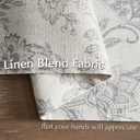 JINCHAN Linen Floral Placemats Set of 4 Cloth Table Mats Rustic Cottage core Botanical Outdoor Seasonal for Kitchen Dining Table Decor Non-Slip Washable Tablemats 13x19 Inch Grey