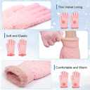 FENELY 2 Pairs Kid Winter Knit Gloves Stretchy Warm Gloves Gift for Boy Girl (Pink)