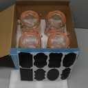 Encheng 32 oz Wide Mouth Mason Jars with Airtight Hinged Lids, Large Glass Jar with Lid for Pickling, Fermentation, Canning, Food Storage  Set of 4 Glass Storage Containers