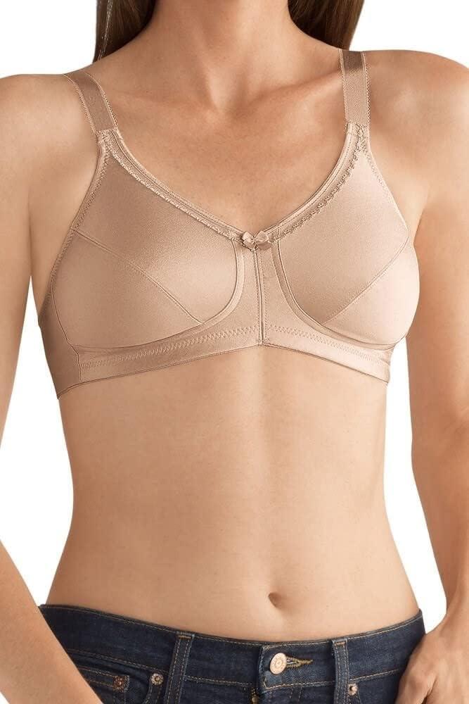 Amoena Women's Rita Wire-Free Non-Padded Pocketed Mastectomy Bra Nude 34B