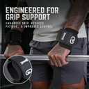 GOUNOD Lifting Wrist Straps with D Ring for Weightlifting & Gym Heavy Duty Padded Wrist Support for Men & Women Non-Slip Hand Grip Straps for Deadlifts, Pull Ups, Cable Machines & Bodybuilding