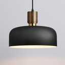 Modern Black Pendant Light Over Kitchen Island,Industrial Pendant Lighting,Adjustable Wood Ceiling Hanging Light Fixture for Dining Room,Living Room,Bedroom,Hallway,Sink,Bar