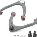 2-4" Front Upper Control Arms for 2007-2018 Chevy Silverado GMC Sierra 1500, 2007-2013 Chevy Avalanche, Tahoe, Suburban 1500, GMC Yukon XL, OE Specification Replacement Control Arm, Wrinkle Gray