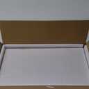 Heimlove 16 Inch Floating Shelves for Wall White Shelves Set of 2,Wall Mounted Rustic Wood 8 Inch Deep Floating Shelf with Invisible Brackets for Bedroom Kitchen Living Room