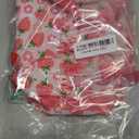 Insulated Kids Dual Compartment Lunch Bags Tote for Girls Boys Toddler Lunch Boxes Pre-School Toddler Kindergarten Picnic Camp Food Cooler Thermal with Strap (Bright Strawberry)