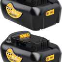 Genuine Capacity 2 Pack 6Ah 20V Max Battery Replacement for Dewalt 20V Battery with USB and USB-C Charging Port, True Capacity Lithium ion Battery Compatible with All 20V Dewalt Cordless Tools (OEM-Equivalent Capacity 6.0Ah)