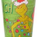 American Greetings 8-Count 16 oz. Reusable Plastic Cups, Grinch Christmas Party Supplies