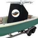 Universal T-Top Center Console Cover for Boat, Protecting Boat Center Console and Helm Seat, Heavy Duty T Top Boat Cover, Large Size up to 82" L 54" W 72" H (82L x 54W x 72H)