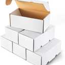 Sepamoon 6 Pcs 400 Count Trading Card Storage Box Game Collectible Sport Trading Cases for Baseball, Football, Basketball Card Storage