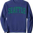 Seattle Classic Vintage Green Sweatshirt, Size S
