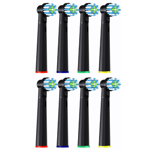 Replacement Heads Compatible with Oral B Pro 1000, Genius X, Smart 1500 Electric Toothbrush, 8 Pcs Precision Brush Heads Refills Compatible with Oral B (Black)