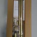 Curtain Rods for Windows 16 to 48 or 60 Inches Max Adjustable Length 1 Inch Diameter Window Curtain Rod with Aluminium Finials, Gold