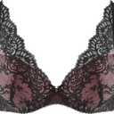 Aubade Women's Plunge Bra (32B, Charme Black)