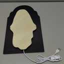 Halloween Hologram Ghost Mirror, Large Spooky Scary Ghosts Haunted Mirror Halloween Decor Indoor, Bedroom Kitchen and Fireplace Decor 