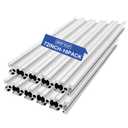 SeekLiny 10Pcs T Slot 2020 Aluminum Extrusion Profile 1830mm(72''6ft)Silver