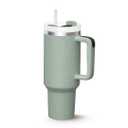 1200 ml Tumbler Bottle with Handle, Lid & Straw – Insulated Travel for Hot & Cold Drinks – Double-Wall Vacuum Insulated- Large Water Bottle for Coffee, Tea, Juice