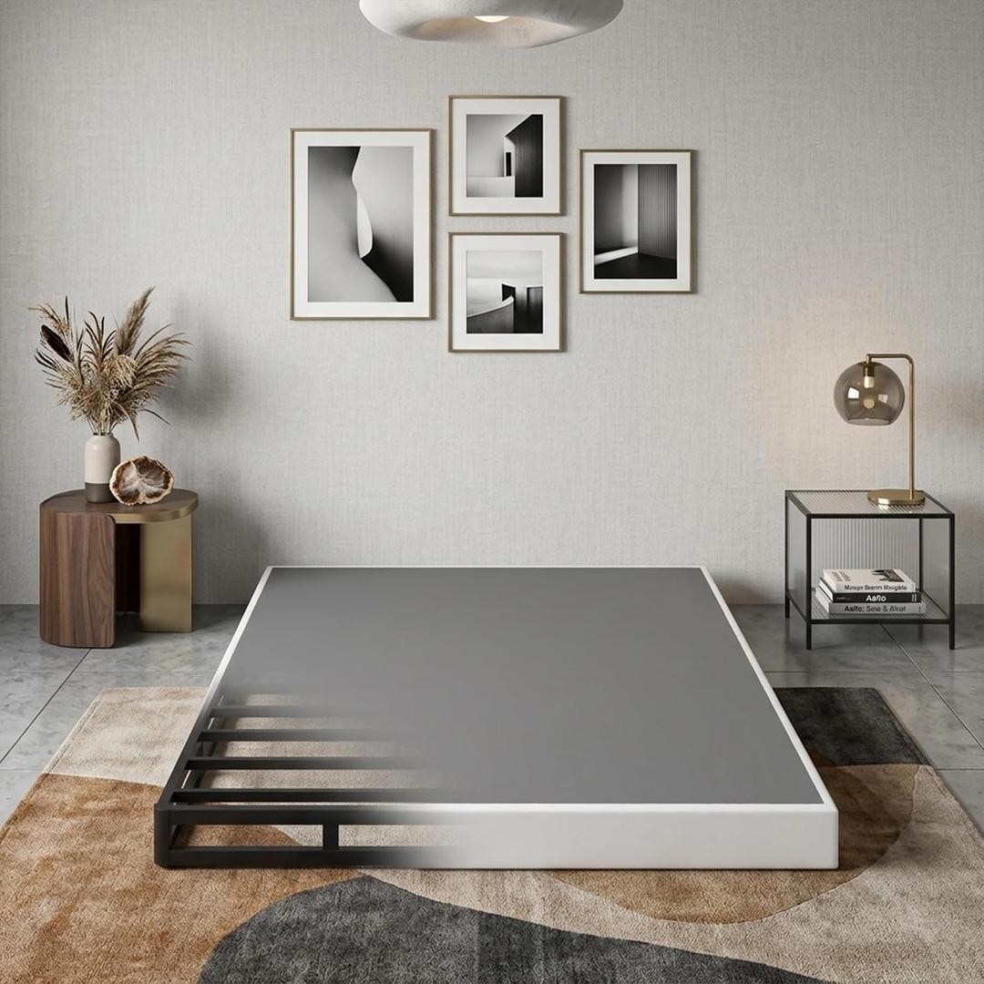 JWIFSEF King Size Box Spring 5 Inch Low Profile Mattress Foundation