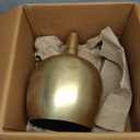 Creative CoOp Chic Metal Round Side Table, Gold