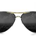 ROCKNIGHT Polarized Aviator Sunglasses for Men Women Metal Flat Top Sunglasses lightweight Driving UV400 Outdoor 58mm