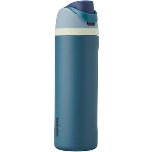 Owala FreeSip Insulated Stainless Steel Water Bottle with Straw, BPA-Free Sports Water Bottle, Great for Travel, 24 Oz, Denim