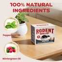 Rodent Repellent 36 Balls, Mouse Repellent Indoor for House, Car & Garage Safe & Natural Peppermint Oil Moth Balls for Rodents, Rat & Mice Repellent for Home, Office, & Outdoors