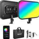 NEEWER 18.3" RGB LED Video Light Panel with APP Control, 360Full Color, 1 Pack 60W Dimmable 2500K~8500K RGB LED Panel CRI/TLCI 97+ with 17 Special Scenes Effect for Game YouTube Zoom Photography