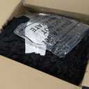 Tallew 2 Pcs Black Fur Seat Cover, Furry Fuzzy Sheepskin Covers for Cars, Winter Fur Fluffy Seat Cushions for Auto SUV Trucks