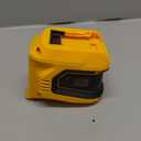 Portable Power Inverter Compatible with DeWALT 20V,Ecarke Real 200W Outdoor Generators with 2 USB&Type-C&AC,DC 20V to AC 110V Portable Power Station, Charger Adapter Battery Powered Outlet(no battery)