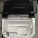 Silonn Nugget Ice Makers Countertop, Chewable Pellet Ice Machine with Self Cleaning Function, Portable Pebble Ice Maker with Ice Scoop for Home Kitchen Office, Black-transparent (33lbs)