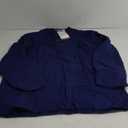 Shopoholic Fashion Plain Grandad Shirt (X-Large, Blue)