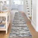 SIILOOM 2.6x16 Washable Runner Rug, Non Slip Area Rug for Hallway Kitchen