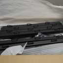 Fence Post Extender, 31.5'' Barbed Wire Extension Arms for Wooden Fence Posts, Flat or Surface Mounted Barbed Wire Arm Extensions, Cornered Barbed Wire Arms for Garden and Home (Black - Set 12)