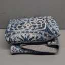 vivorug Round Rug 5ft Vintage-Inspired Round Area Rug Non-Slip Indoor Carpet for Living Room Bedroom Entryway, Stain Resistant Home Decor Circle Rug, Blue Medallion