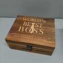 Oaksea Boss Day Gifts for Men Him Christmas, Anniversary Unique Gifts for Him, Birthday Retirement Gift for Boss Men, Stainless Steel Engraved Whiskey Stones Glasses Cool Burbon Scotch Set Gift