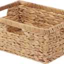 StorageWorks Large Wicker Baskets for Storage, Woven Basket for Gift, 1Pack