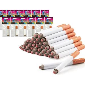 Fake Cigarettes,3.25 Inch Fake Puff Cigarettes(Pack of 24),Blow Smoke, Faux Cigs with a Realistic Look Durable/Realistic - Ideal For Themed Parties/Theatrical Performances