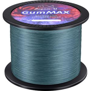 GumMAX 545yds 50LB 8X Braided Fishing Line Abrasion Resistant Superline Zero Stretch & Smaller Diameter Confuse & Never Fade in Saltwater and Freshwater