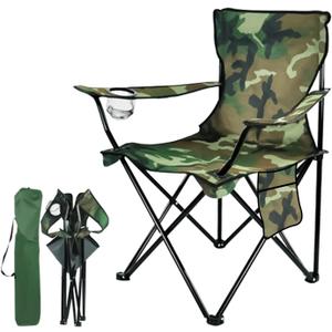Damei century Folding Camping Chairs- Lightweight, Portable Chair for Beach, Lawn, Outdoor Sports (Camouflage)