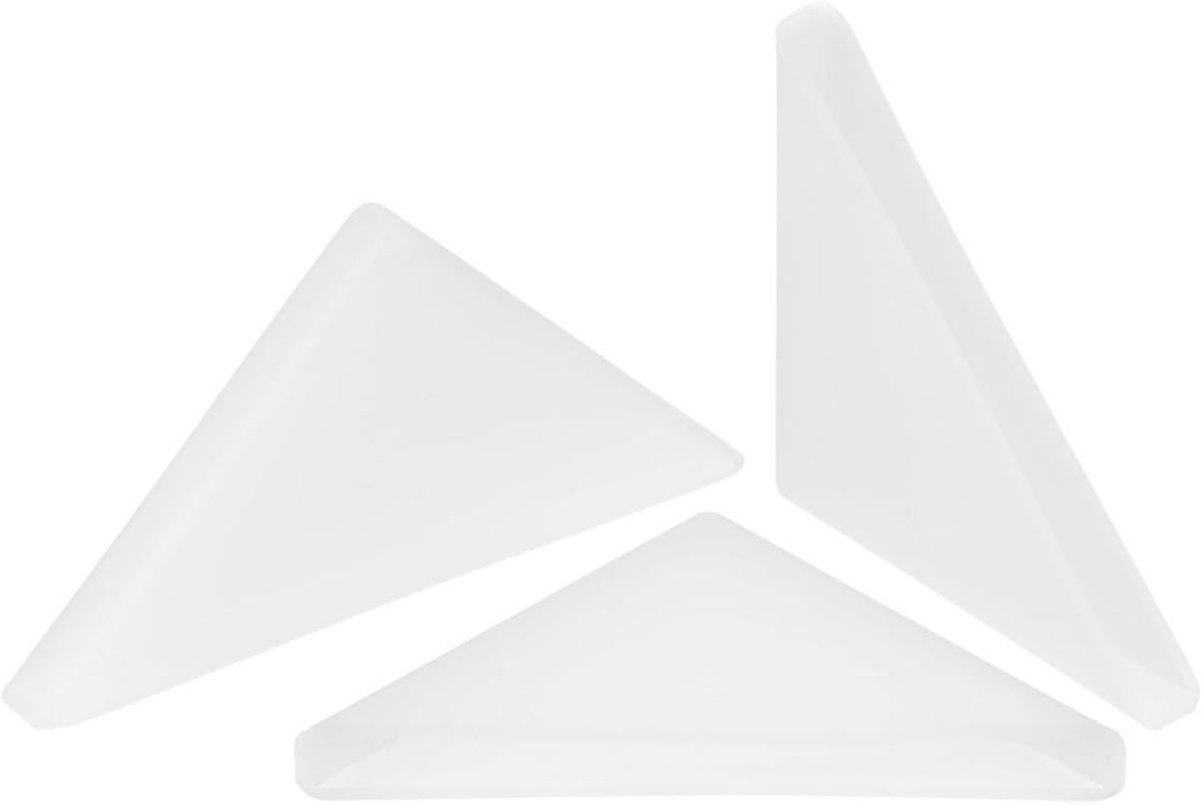 uxcell 20Pcs Plastic Corner Protectors 3x50mm Right Angle Shape Glass Corner Guards Cushion for Corner Protection of Glass, Mirror, Tile, White