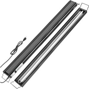 Oiibo T5 HO Reptile Light Fixture UVB Lighting Combo Kit, Reptiles Terrarium Lamp Hood Light Fixture Include UVB 5.0 Rainforest Reptile Light for Chameleon Arboreal Geckos Lizard (54W)