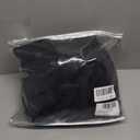 WULFUL Men Wool Trench Coat Slim Fit Winter Coat Black Large
