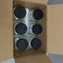 8 oz Glass Juice Bottles with Lids,6 PACK Bottles for Juicing,Square Drinking Jars Glass for Coffee,Cola,Milk,Tea in Travel,Work,School