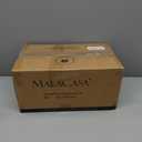 MALACASA 3 Tier Serving Trays for Party, 12 Inch Porcelain White Trays for Serving Food, Dessert Stand with Collapsible Gold Metal Rack