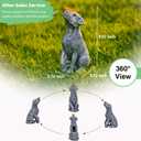 Goodeco Memorial Dog with Butterfly Statue - Pet Memorial Statue Garden Dog Ornament, Pet Passing Away Bereavement Presents Tribute Sculpture, Pet Memorial Gifts, Pet Loss Gift for Dog