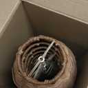 Rattan Lamp Shade Set of 6 Natural Rattan Clip-on Chandelier Lampshade Mini Handmade Woven Vintage Boho Farmhouse Wicker Table Light Cover for Candle Bulb(3.15" Top x 6" Bottom x 5.3" Height)