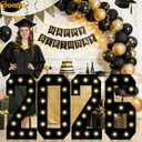 Pooqla 2.4FT Light Up Numbers for 13 Year Old Boy Girl Gifts, Marquee Numbers 2.4 Feet Tall Party Decor for Her Him, Mosaic Big Sign for 13th 31st Birthday Decoration Backdrop, Black Number 13