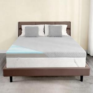 Extra Firm Mattress Topper Queen, 4 Inch High-Density Firm Mattress Pad for Back Pain Relief, Bed Topper with Removable Cover, No Smell, No Slip, CertiPUR-US Certified, 79" x 59"